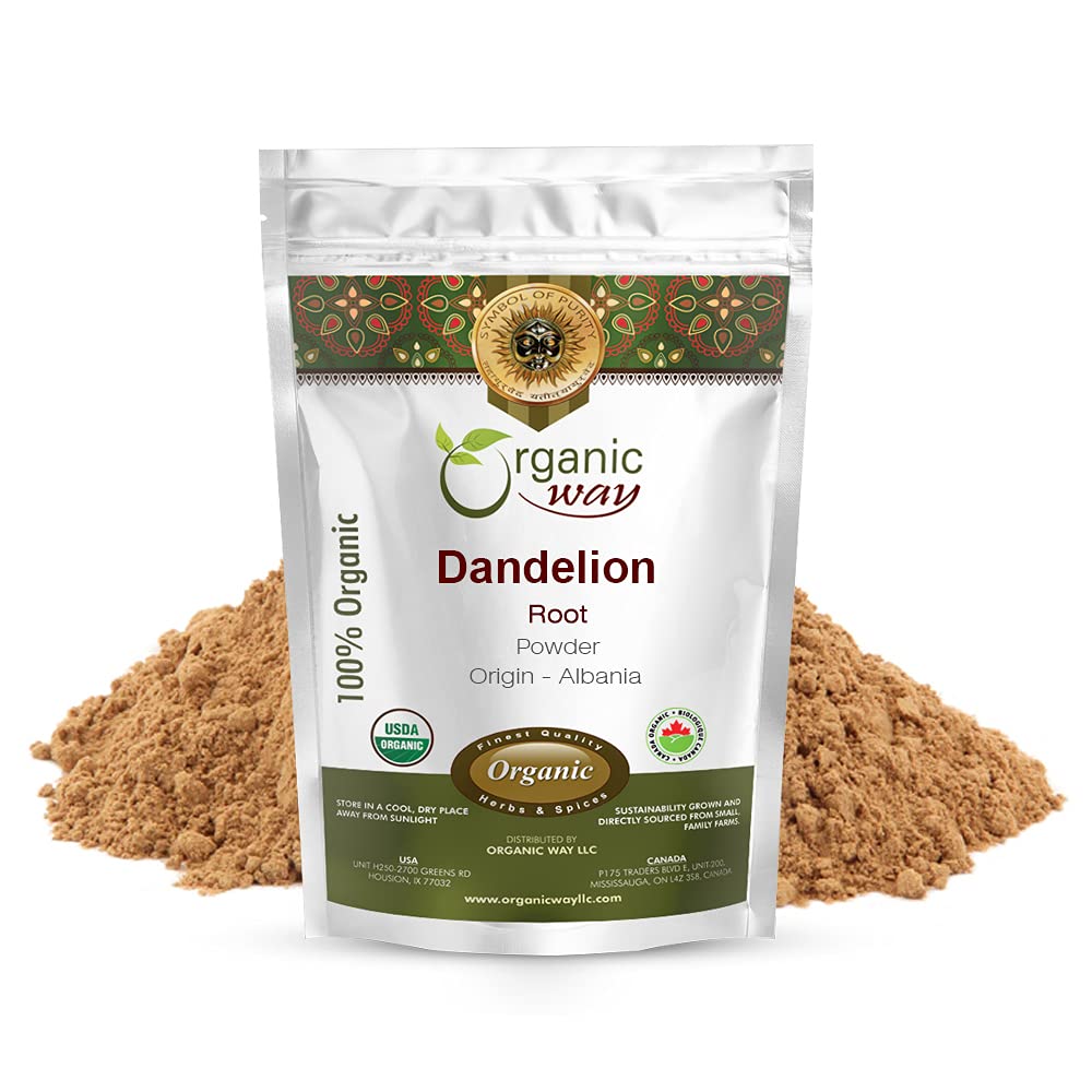 Organic Way Dandelion Root Powder (Taraxacum officinale) 