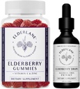 Elderlane Elderberry Tincture ve Elderberry Gummies - Eski RD Naturals - Immune Support Supplement for Yetişkinler and Kids - 2 Oz Drops and 60ct Gummies