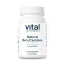 Vital Nutrients Natural Beta Carotene5.000IU | Precursor to Vitamin A | High-Dose Antioksi | Vizyon, Cilt ve Sağlık Desteği | Gluten, Süt, Soy Free | 90 Softgels