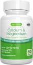 Igennus Algae Calcium & Magnesium Supplement, Plant Based, Υψηλή Απορρόφηση, K2 & D3, Μη GMO Red Algae Mineral Complex for Bone & Teeth Support, for Women and Men, with Boron, Vegan, 60 Tablets