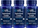Life Extension Optimized Folate 1700 mcg DFE, 100 Vegetarian Tabletler (Pack of 3)