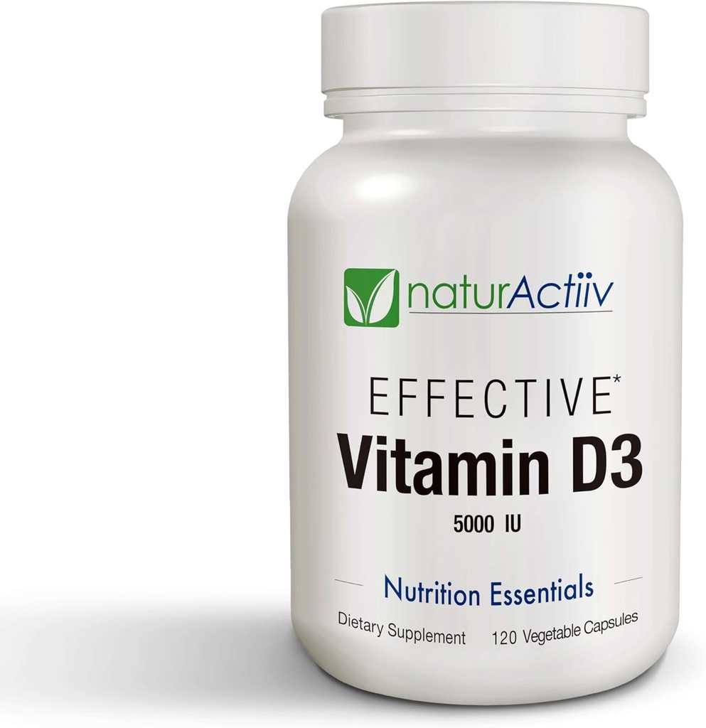 Organik VIT D3 125mcg (5000 iu) Pro Strength MiniCaps Support Bone Muscle Joint Cardio Meme Kolon Immune Health Easy Sw Fast Absorb