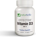 Organic VIT D3 125mcg (5000 iu) Pro Strength MiniCaps Support Bone Muscle Joint Cardio Breast Colon Immune Health Easy Swallow Fast Absorb