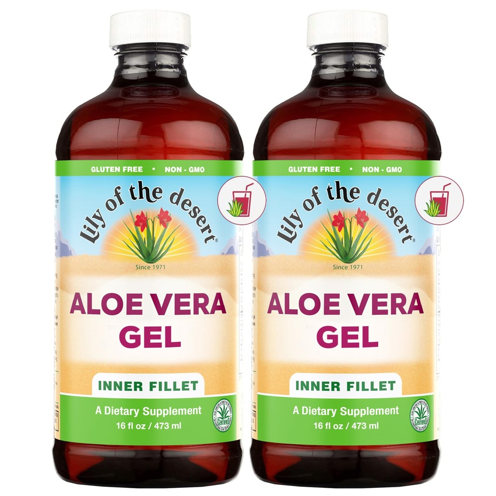 Desert Aloe Vera Gel 16 oz (Pack of 2)
