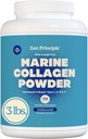 Zen Principles Marine Collagen. Toz 3lb. Wild-Caught Fish, Non-GMO. Sağlıklı Cilt, Saç, Ortaklar ve Bones. Hydrolyzed Type 1 & 3 Protein. Amino asitler, Unflavored, Mix için kolay.