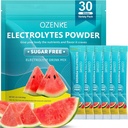 Ηλεκτρολυτές Powder Packets, 30 Sticks Hydration Packets Ζάχαρη Δωρεάν, Ηλεκτρολυτικό Μείγμα Ποτών Φορητά Ηλεκτρολυτικά Πακέτα για Ταχεία Ύδρωση, 0 Ζάχαρη & 0 Θερμίδες, Καρπούζι Γεύση
