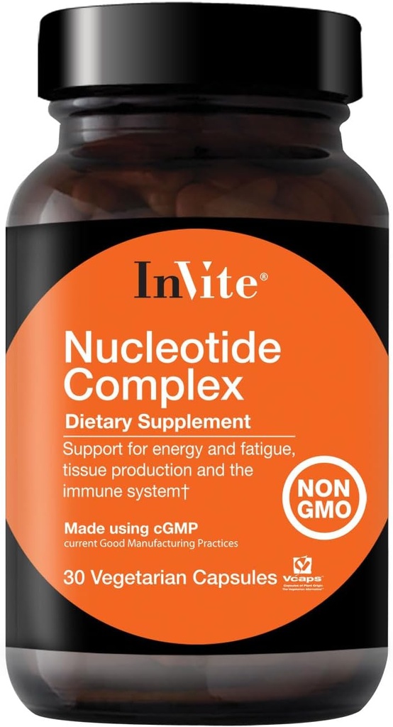 Πρόσκληση Υγείας Nucleotide Complex - Υποστηρίζει την Ανοσολογική Υγεία και Ενέργεια - Περιέχει Nucleotide Complex Blend 400 mg Συμπεριλαμβανομένου AMP, CMP, GMP, UMP - 30 κάψουλες χορτοφάγων (2-Pack)