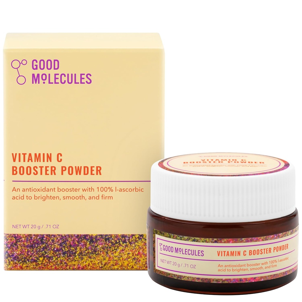 İyi Molecules Vitamin C Branson Toz - Collagen Production için %100 L-Ascorbik asit - Anti Aging için C Tozlu Face Serum ATM, Skin Care