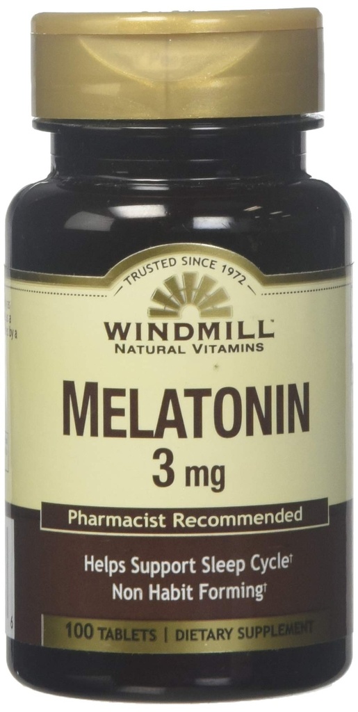 Windmill Windmill Melatonin 3 Mg Tabs 100S Windmill