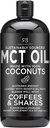 Radha Beauty Premium MCT Oil Made only from Non-GMO Coconuts - 15.8oz. Κέτο, Παλαιό, Χωρίς Γλουτένη και Vegan Εγκεκριμένα.