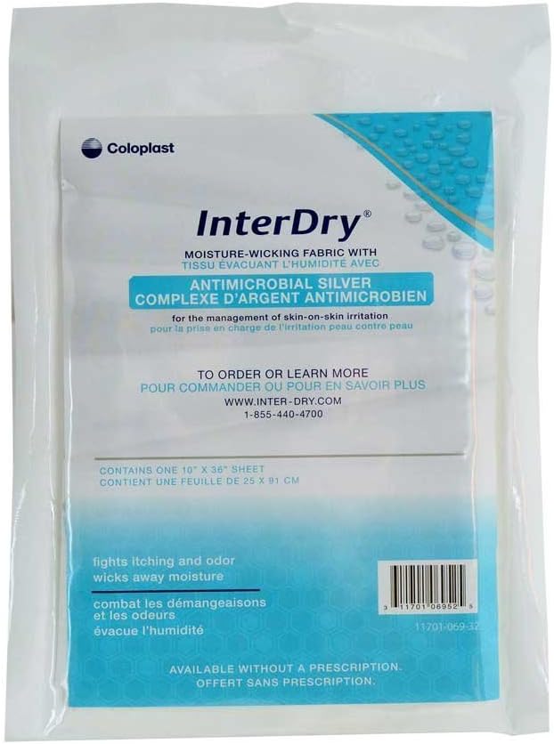 DSS Coloplast InterDry Tekstil ile Antimik Gümüş Kompleksi 10" x 36" (1Her)