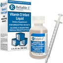 Güvenilir-1 Laboratuvarlar Bebek Sıvı Vitamin-D Drops (Doğal Meyve Sarvoring) Şeker & Alkol Ücretsiz, Bebekler 0-12 Ay ve Up