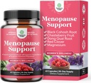 Herbal Menopause Supplement for Women - Women Hormon Balance Capsules for Night Sweats Hot Flashes & Mood Swings with Dong Quai, Chaste Berry & Black Cohosh Root - 60 Count Pack Pack