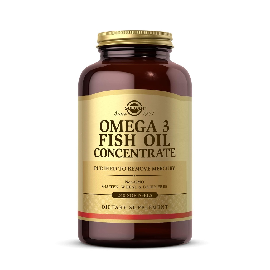 Solgar Omega-3 συμπυκνωμένο ιχθυέλαιο, 240 Softgels