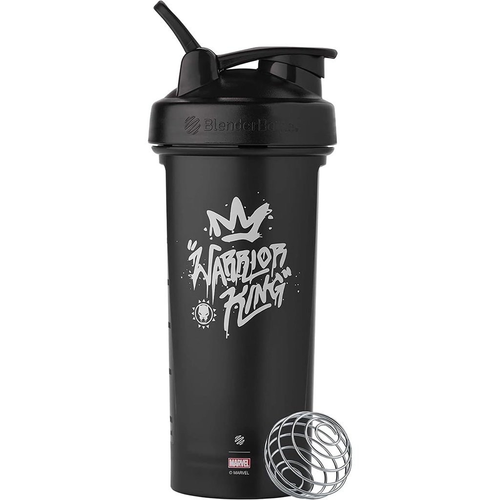 BlenderBottle Marvel Classic V2 Shaker Şişe Protein Shakes ve Pre Workout, 28-Ounce, Savaşçı King