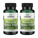 Swanson Rhodiola Rosea Root - Adaptojenik Herb Supplement Mood Balance & Stres Desteği - Enerji Desteği için Doğal Formula - (100 Capsules, 400 mg Her) (2 Pack)