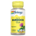 Solaray Organic Burdock Root 970 mg - Συμπλήρωμα Υποστήριξης Επιπέδου - USDA Burdock Root Organic - Vegan, Lab Επαληθευμένο, 60-Day Εγγύηση Επιστροφής Χρημάτων - 50 Υπηρεσίες, 100 Βιολογικές Κάψουλες