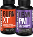 Jacked Factory Burn XT Termogenic Fat Burner & Lean PM Nighttime Kilo Kaybı Erkekler ve Kadınlar 120 Veggie Diyet Pills