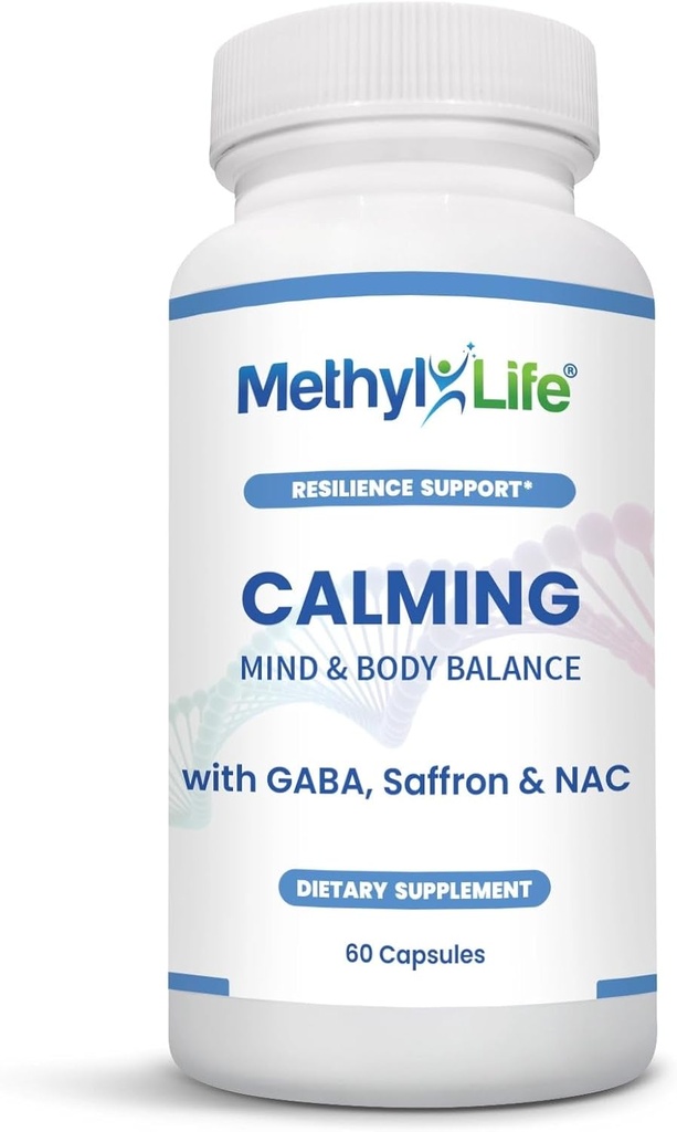VABA & Saffron ile Medeniyet - Günlük Denge ve Rahatlama için Kapsüller - Vegan, Non-GMO, Gluten & Top 14 Allergen Ücretsiz | 60 Capsules