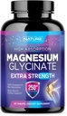 Magnezyum Glycinate 250 mg - Yüksek Abhidrasyon Chelated Magnezyum Supplement - %100 Saf Magnezyum Glycinate - Stres, Uyku, Kalp ve Kas Sağlık Desteği - Non-GMO, Vegan, Gluten-Free (60 Tablet)
