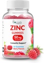 Çinko 50 mg Gummies - Vejetaryen, GMO Free & Gluten Free Vitamin - Great Tasting Berry Flavor Pectin Chews - Adult Diyetary Supplement - 60 [ Count30 Dos]