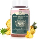 Premium Feminine Balance Gummies Vaginal Probiyotik - Kadınlar için pH Dengeli Sağlık ve Sağlık - Immune Support - Vegan, Gluten-Free & Halal - Hawaii Pineapple - 60 Gummies - 30 Hizmet (1)
