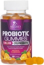 Women & Men's Digestive Health, 5 Milyar CFU, Best Daily Probiyotiks Gummy for Vaginal, Immune Support & Gut Health, Supports Occasional Constipation Gas & Bloating, 60 Gummies