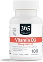 365 by Whole Foods Market, D3 Softgels, 2000 IU, 100 CT