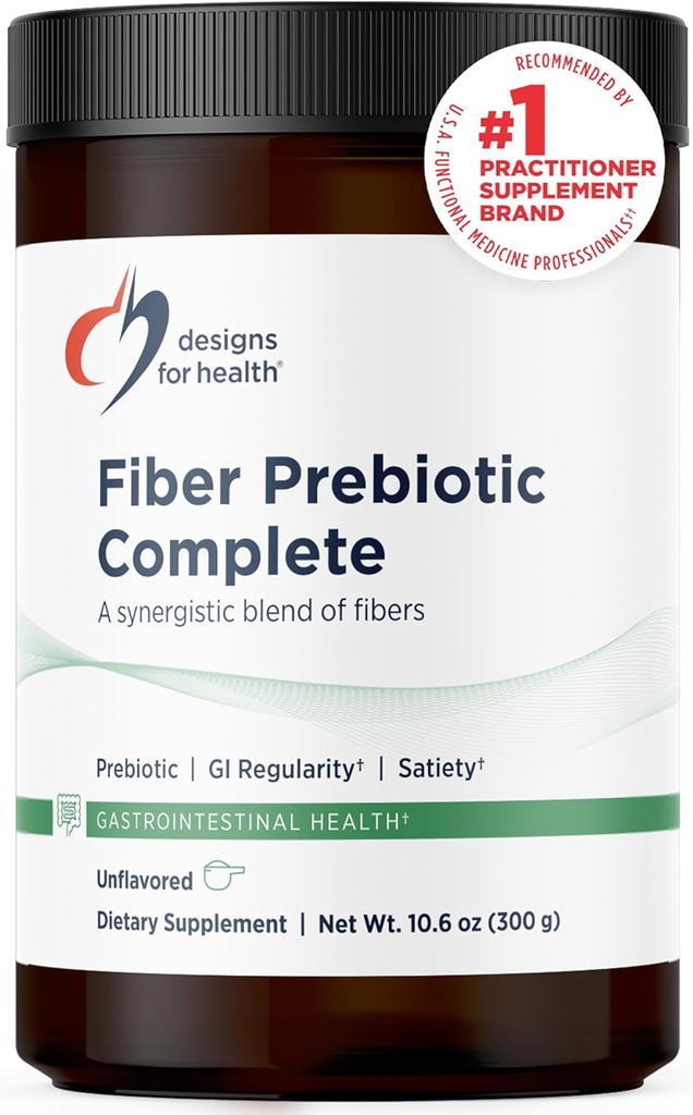 Sağlık Fiber Prebiyotikleri için tasarımlar - 12 Digestive Fiber Mix Toz Tamam w/Psyllium Husk, Flax + Apple Pectin - Prebiyotik Gut Desteği, Unflavored + Unsweetened (30 Hizmet / 300g)