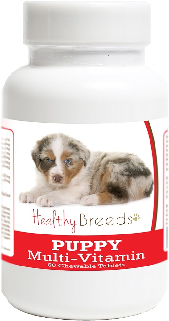 Sağlıklı Breeds Australian Shepherd Puppy Dog Multivitamin Tablet 60 Kont