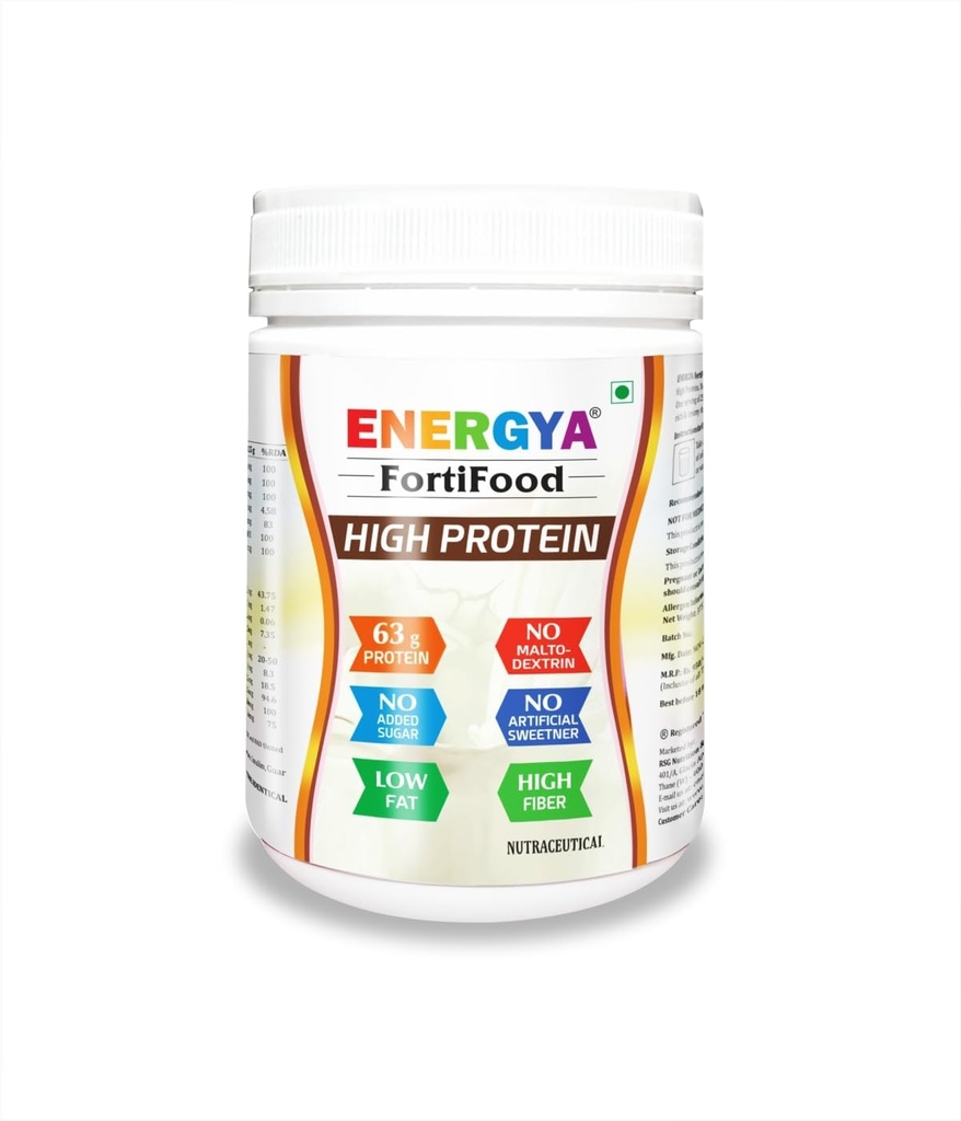 FORTIFOOD Υψηλής Πρωτεϊνικής Σκόνης 63g, Γεύση Καλύτερης Πρωτεΐνης Ορού και Φυτών + Προβιοτικές Ίνες, 24 Βιταμίνες Ορυκτά για Μυς, Μεταβολικά & Γυναίκες Υγεία, Ανόρθωση, Ανοσία
