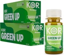 Kor Shot Buğdaygras Ginger Spirulina Shot - 24 Pack x 1.7 Fl Oz - Green Up - Daily Greens Superfoods Shot - USDA sertifikalı Organik Gıdalar