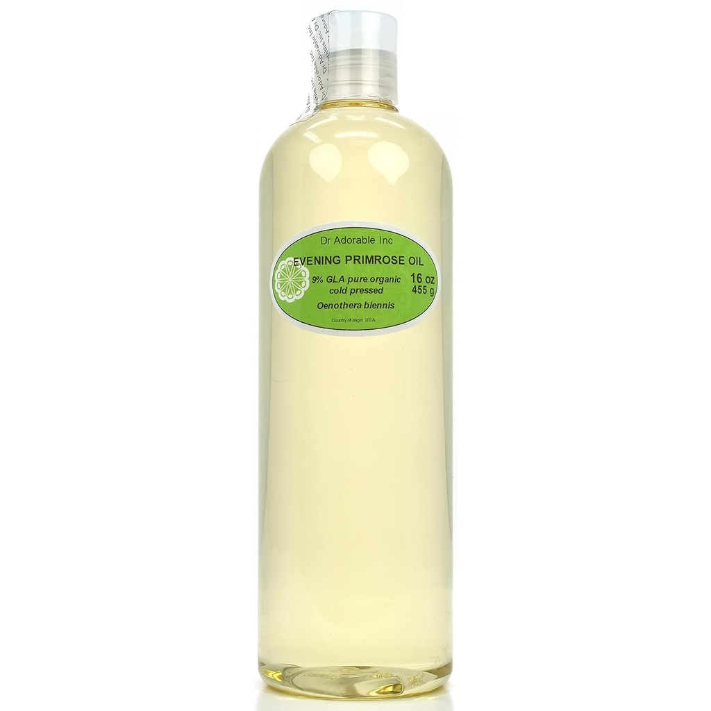 Dr. Adorable - 16 oz - Primrose Oil - %100 Saf Doğal Organik Soğuk Baskı
