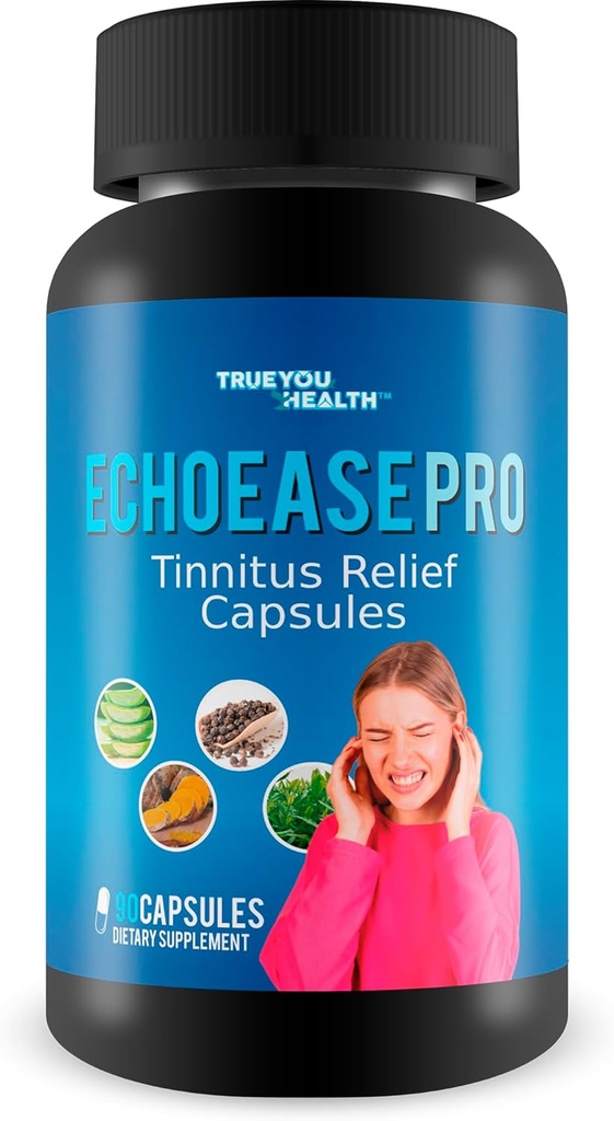 Pro EchoEase Tinnitus Relief Capsules - Tinnitus & Ear Support Formula - Doğal Tinnitus Tedavisi - Herbal Tinnitus Aid - Ear Ringing Relief - Ear Ringing Remedy