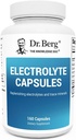 Dr. Berg Electrolyte Capsules - Elektrolyte Supplements for Supporting Energy, Endurance, and Hydration - Sugar Free, No Maltodextrin, Keto Friendly - 160 Caps