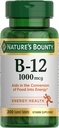 Nature's Bounty Vitamin B12 1000 mcg Supplements, Supports Energy Metabolism, 200 Ctt