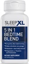 SleepXL Sleep Supplement Non-Habit-Forming Formula - Fall Asleep Faster & Sleep Longer - 5 anahtar malzeme Melatonin, L-Theanine, Chamomile, Magnezyum & B6 (60 Capsules, 30 hizmet) içerir.