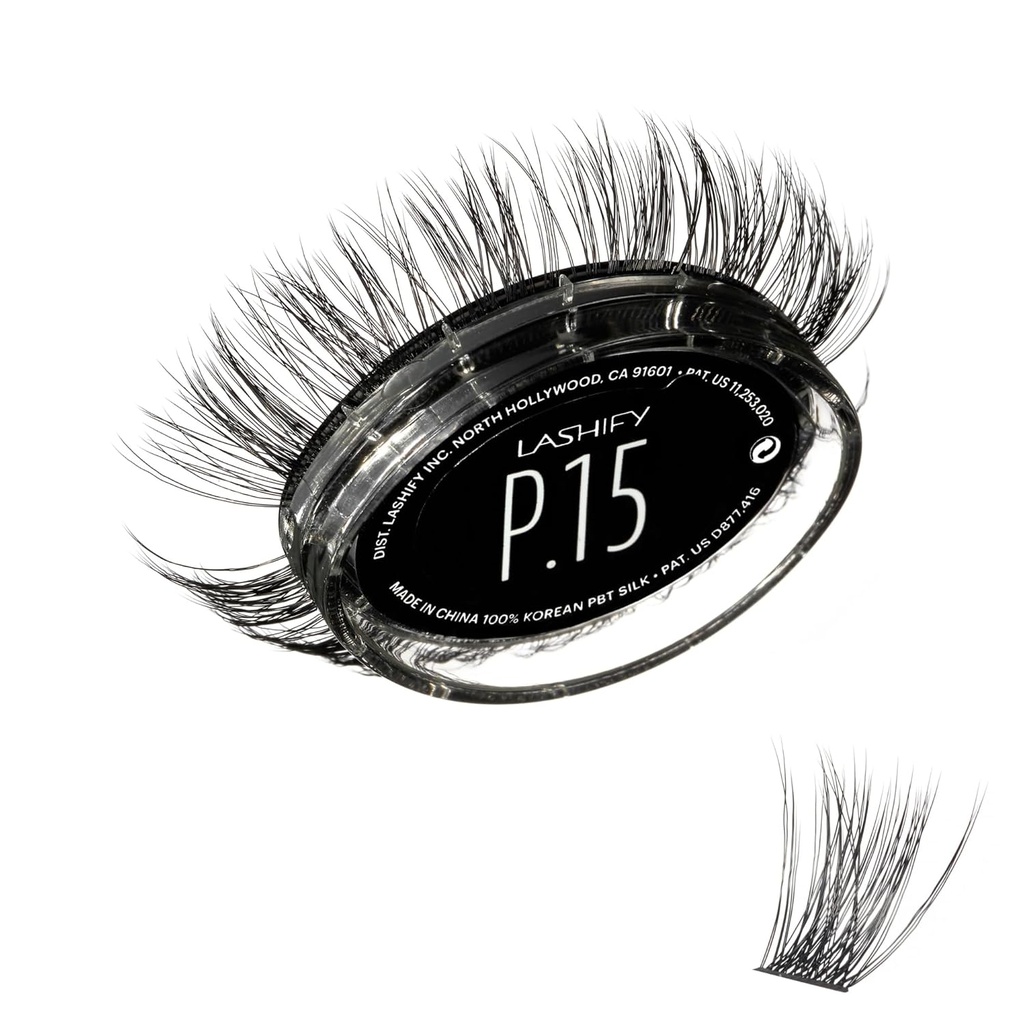 Lashify Plushy 15mm Gossamer Lashes σε μαύρο, εύκολο DIY Ψεύτικες Lashes για ένα πορώδες, αλλά ακόμα φυσικό βλέμμα