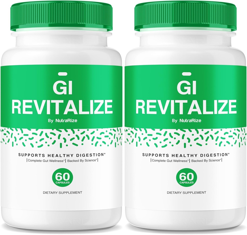 (2 Pack) GI Revitalize - GI Revitalize Pro Pills'ı Sağlıklı Digestion, GI Revitalized Advanced Formula for Gut Health, G I Revitalizer maximum Strength Supplement Review (120 Capsules)
