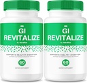 (2 Pack) GI Revitalize - GI Revitalize Pro Χάπια για την υποστήριξη της υγιούς πέψης, GI Revitalized Advanced Formula for Gut Health, G I Revitalizer Maximum Strength Supplement Review (120 Κάψουλες)