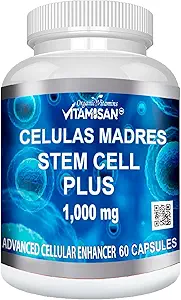 Celulas Madres 60 Capsules Vitamisan 1000 mg Aphanizomenon Flos-aquae Blue Green Algae AFA Stem Natural Hücreleri