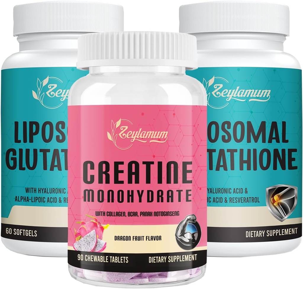 Liposomal Glutathione 2 Συσκευασία & Creatine Monohydrate 1 Συσκευασία