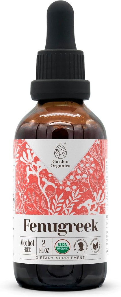 Fenugreek USDA Organik Alkol Ücretsiz Ekstraksiyon | Diyetsel Tamam, Yüksek Yeterlilik Tincture | Doğal sertifikalı Organik Fenugreek (Trigonella foenum-graecum) Meyve (2 oz)