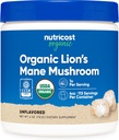 Nutricost Organic Lion's Mane Mushroom Toz 4oz - sertifikalı USDA Organic Lion's Mane Mushroom Toz 4oz -