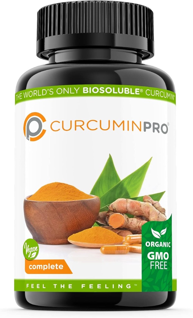 CurcuminPro Complete Vegan | Bioplastik Brown Rice Protein & Organik Turmeric Curcumin Supplement | Plant-Based Formula for Daily Wellness | 60 Kont