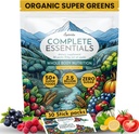 OPTIVIDA Fruits & Veggie Mix Super Greens Powder Packets (30 Ημέρες) - 50+ Superfood Green Juice Powder & Greens Συμπληρώματα W/Probiotic, Antioxident, Digestive Enzymes & Adaptagen Blends for Gut Health