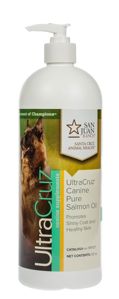 UltraCruz, Köpekler için Saf Salmon Oil Supplement, 32 oz,sc-395127127127