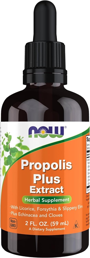 Şimdi Gıdalar Tamamlar, Propolis Plus Dropper ile Sıvı, Herbal Supplement, 2Ounce