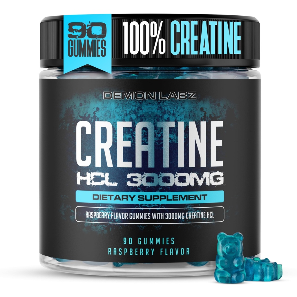 Tinatine HCL 3000 mg Oda başına - Raspberry Flavour - Vegan Gummies (90 Count ( 1, Raspberry)