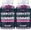 Primetime Sports Quercetin + çinko + Vitamin C 1000 mg Gummies Supplements with Elderberry, Flavonoyak Vitamin for Kids Yetişkinler Immunity, Immune Support Gummy ATM (2 Pack) 60 Count (Pack of 2)
